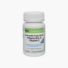 Load image into Gallery viewer, Iron with Folic Acid, Vitamin C & B12