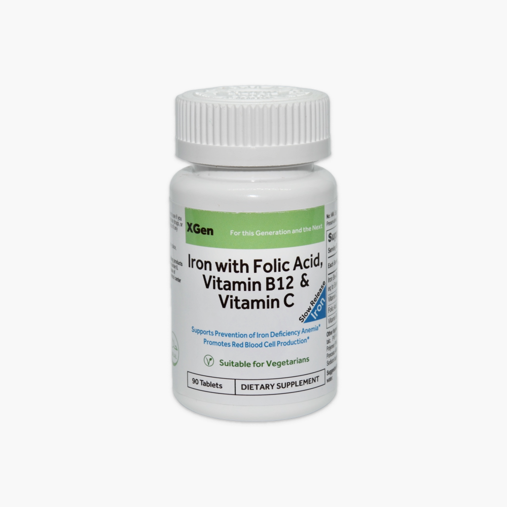 Iron with Folic Acid, Vitamin C & B12